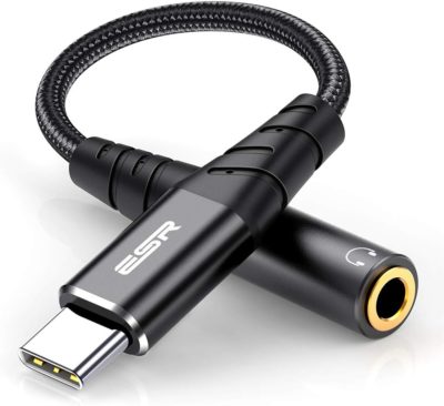 ESR Adaptateur d'Écouteurs USB-C vers 3.5 mm en Nylon
